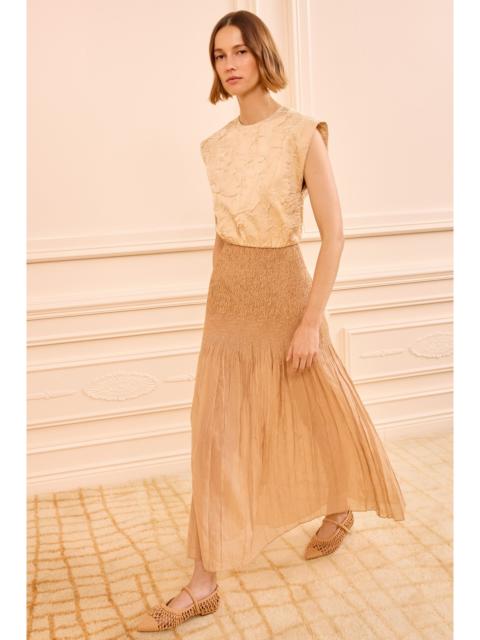 ULLA JOHNSON Antonia Smocked Skirt