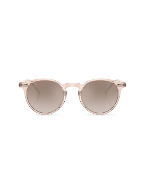 round-frame tinted-lenses sunglasses