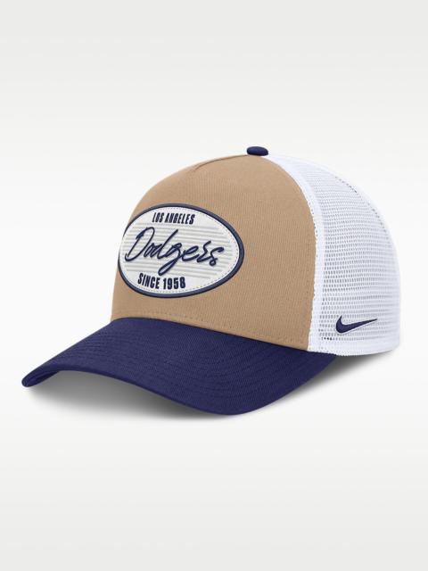 Nike Los Angeles Dodgers Rise Men's Nike MLB A-Frame Trucker Adjustable Hat