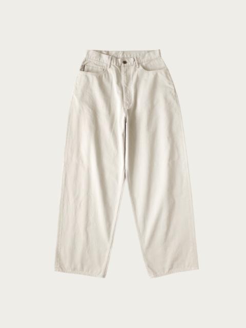 Kapital Vintage Satin CLUB Baggy 5P Pants - Ecru