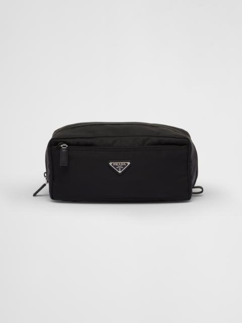 Prada Re-Nylon and Saffiano leather travel pouch