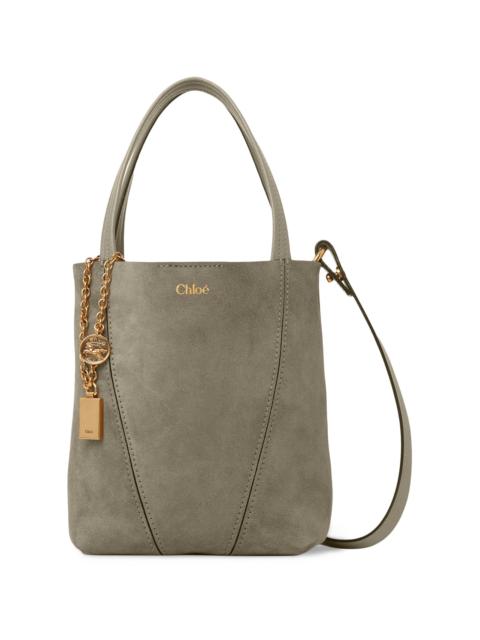 Chloé Women's Small Spin Suede Tote Bag - Motty Grey