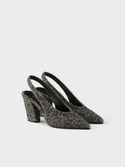 Prada Chevron slingback pumps