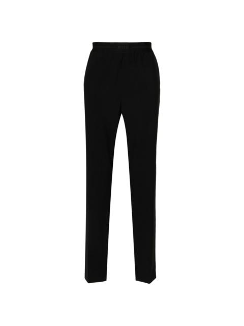 logo-waistband tapered trousers