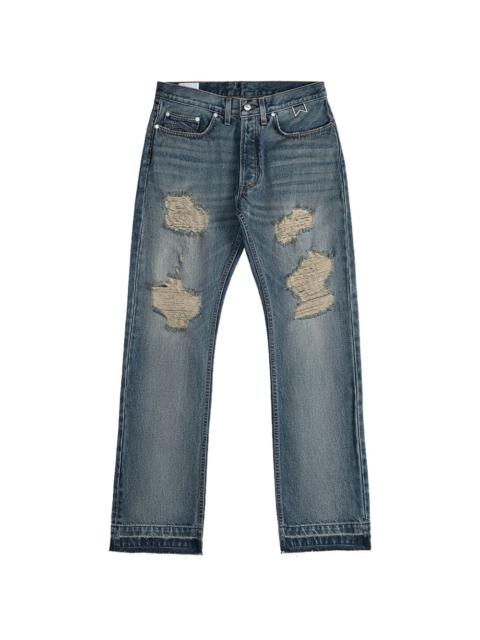 Rhude distressed straight-leg jeans