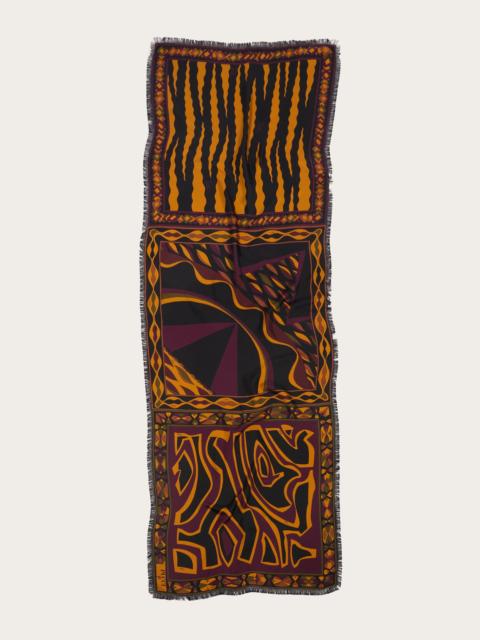 PUCCI MIXED PRINT SILK STOLE