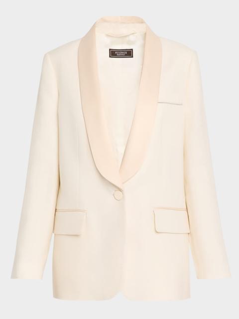 PESERICO Single-Button Smoking Jacket