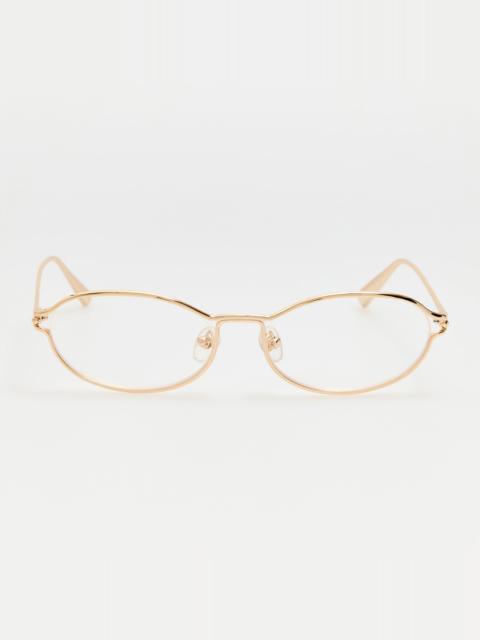 LINDA FARROW Oval Optical in Gold