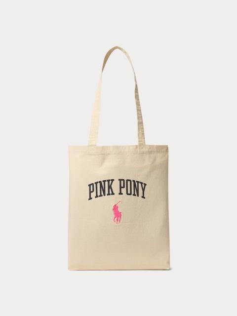 Polo Ralph Lauren Pink Pony Canvas Shopper Tote