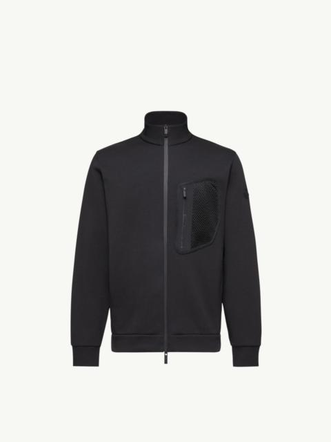 Moncler Logo Cotton Zip-Up Sweatshirt
