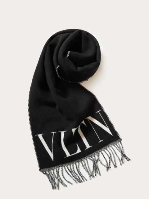 Valentino VLTN WOOL AND CASHMERE SCARF