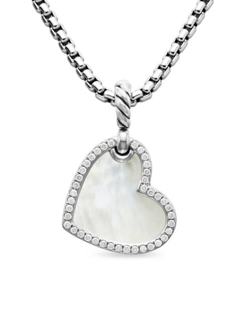 DAVID YURMAN Women's DY Elements Heart Amulet in Sterling Silver - Mother Of Pearl