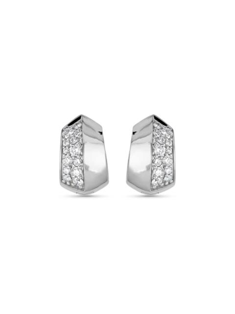 STONE AND STRAND Buvette LAB-Created Pave Silver Earrings