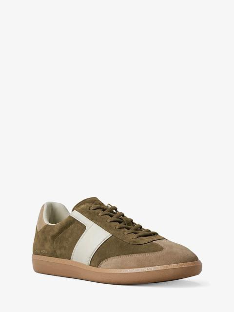 MICHAEL KORS Jovie Color-Block Suede Sneaker