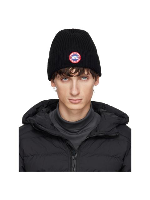 Canada Goose Black Rib Beanie