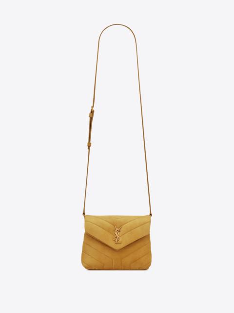 loulou toy strap bag in matelassé "y" suede