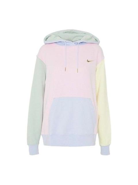 Nike (WMNS) Nike Sportswear Hoodie Swoosh Foam 'Pink Pistachio Frost' DA1416-663