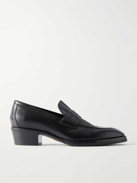 JIMMY CHOO Wilder Leather Loafers