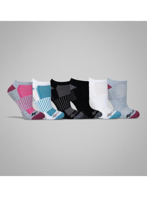 Columbia Women's No-Show With Pique Footbed Socks - 6 Pack