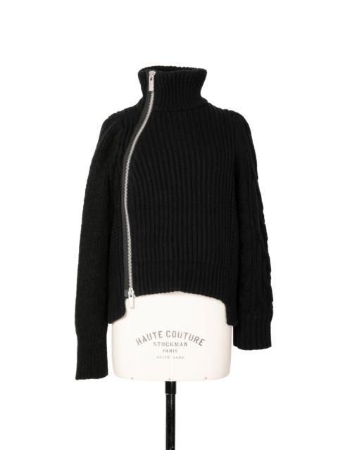 sacai Wool Mohair Knit Blouson