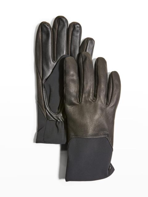 Canada Goose Men's Mixed-Media Touchscreen Gloves