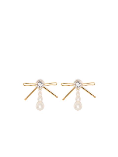 SHUSHU/TONG pearl embellished earrings