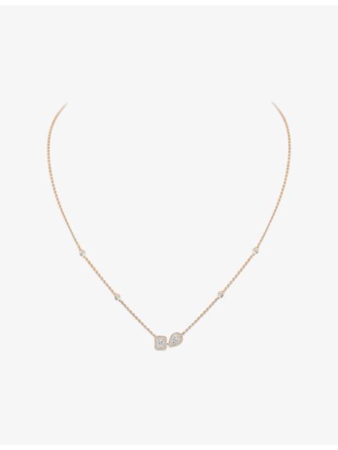 MESSIKA My Twin 18ct Gold And 0.30ct Diamond Necklace