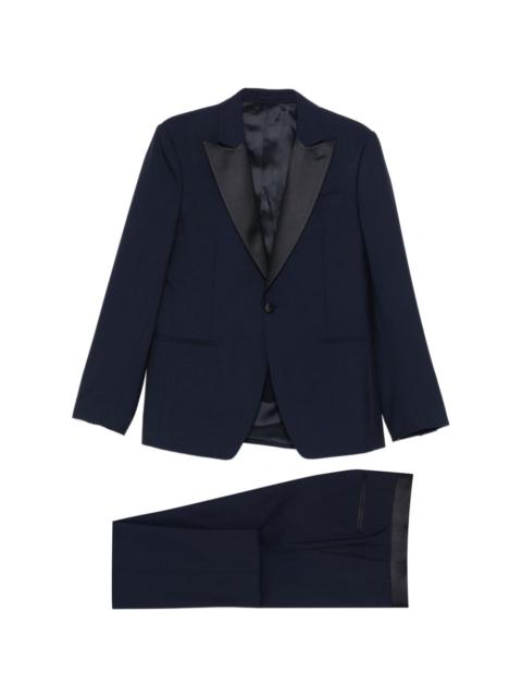 LARDINI satin-trim suit