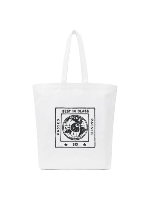 White Stamp Tote