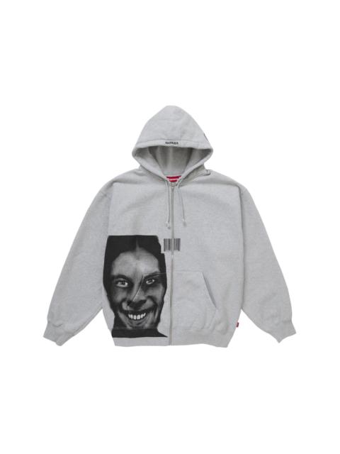 Supreme Supreme Aphex Twin Zip Up Hooded Sweatshirt Heather Grey