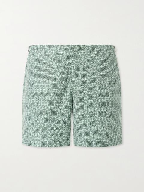 ORLEBAR BROWN Bulldog Portico Straight-Leg Mid-Length Printed Swim Shorts