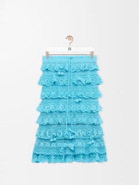 Loewe Skirt in cotton crochet
