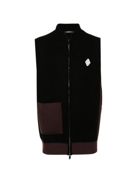 A-COLD-WALL* logo-appliquÃ© gilet