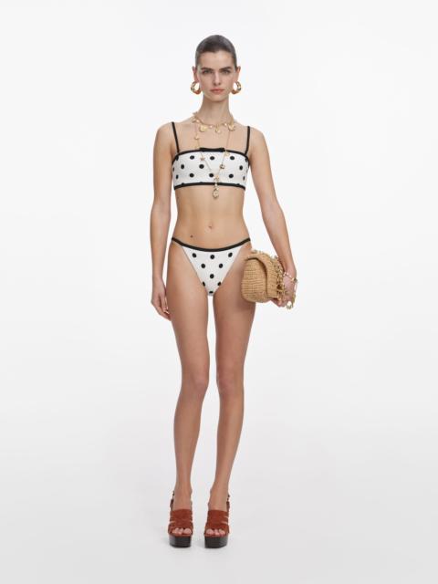 White Polka Dot Bikini Bottoms