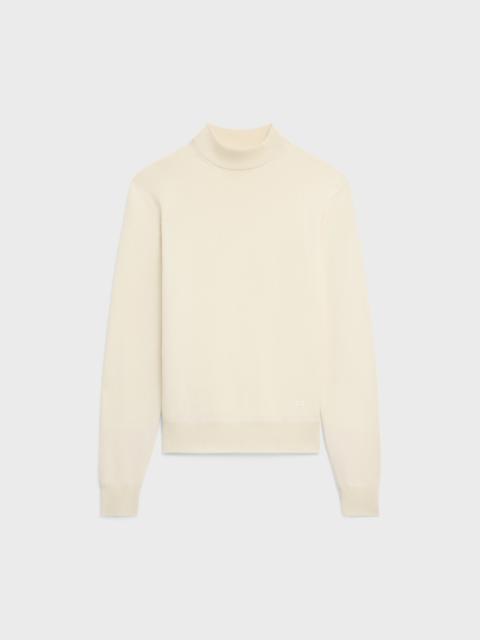 triomphe high collar sweater in wool