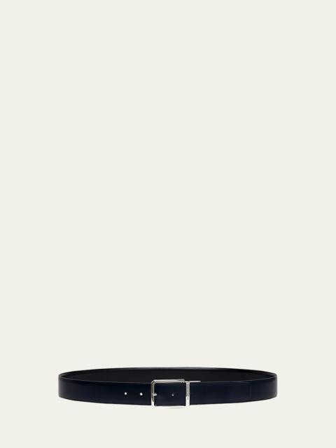 Santoni Men's Reversible Leather Belt
