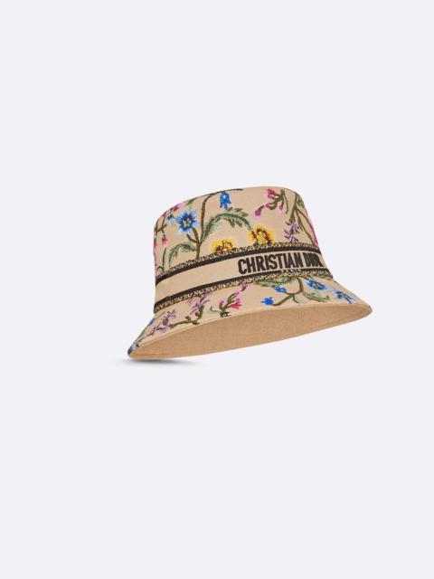 Dior D-Bobby Dior Petites Fleurs Small Brim Bucket Hat