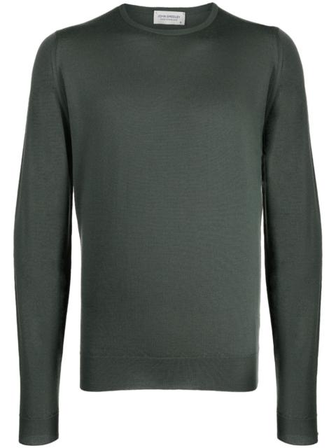 JOHN SMEDLEY Lundy crew-neck cotton sweatshirt
