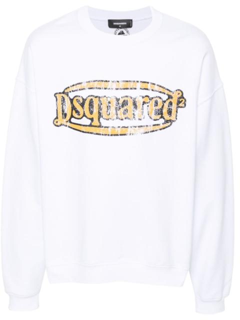 DSQUARED2 logo-print cotton sweatshirt