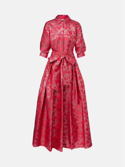 SIMKHAI Julip jacquard gown