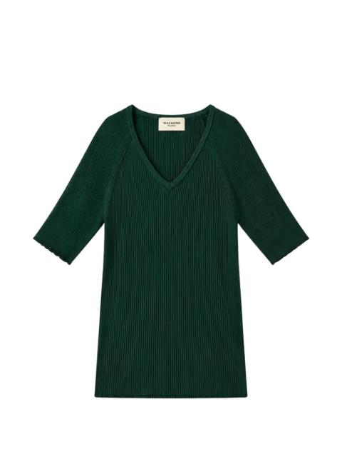WEEKEND Max Mara ribbed-knit short-sleeve sweater