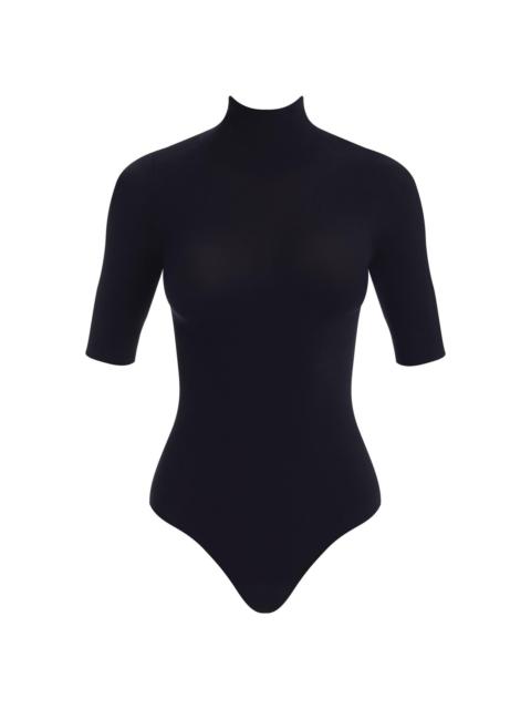 commando Women's Short-Sleeve Turtleneck Bodysuit - Black