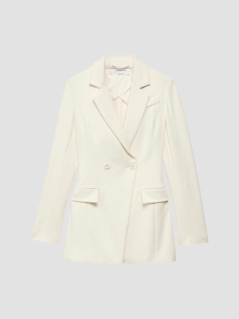 Another Tomorrow Women's Jersey Jacket - Vanilla