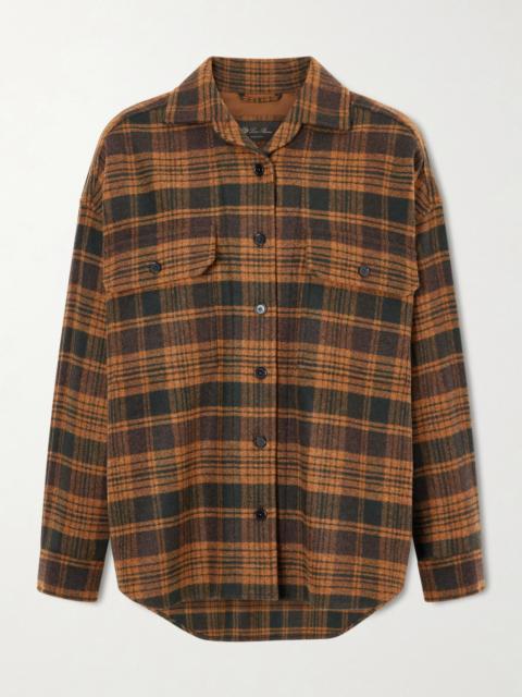 Loro Piana Darby Checked Wool And Cashmere-blend Shirt