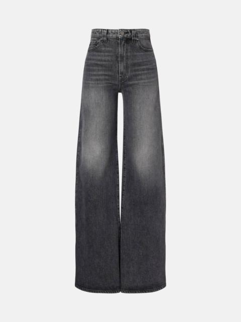 KHAITE Dane high-rise wide-leg jeans