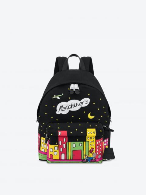 Moschino MOSCHINO COMICS CANVAS BACKPACK