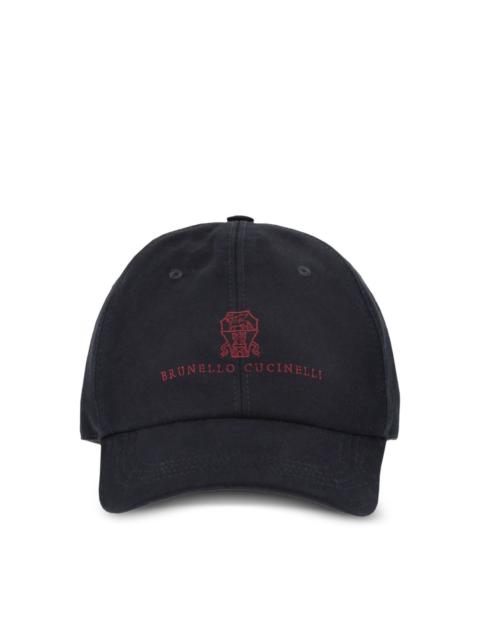 Brunello Cucinelli Logo cotton baseball cap