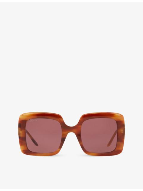 GUCCI GG0896S square-frame acetate sunglasses