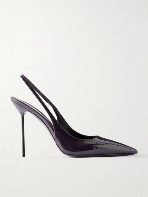 PARIS TEXAS 105 Lidia Patent-leather Slingback Pumps