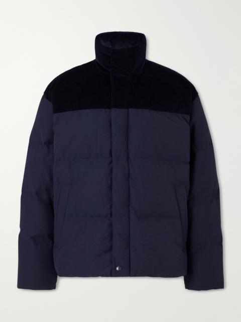 Canada Goose Sterling Corduroy-Trimmed Quilted Shell Down Jacket